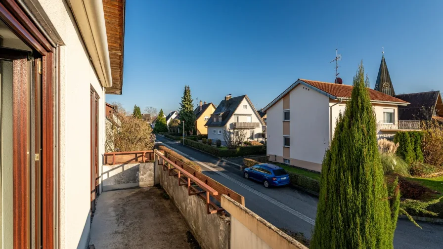 Süd-Balkon im Obergeschoss