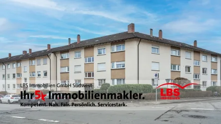 Ansicht Ost - Wohnung kaufen in Singen - Gemütliche 3-Zimmer-Wohnung mit Westbalkon in Singen-Nordstadt