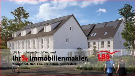 Ansicht  - Haus kaufen in Stuttgart - Wohnen im Grünen! Neubau Reihenhäuser in S-Büsnau