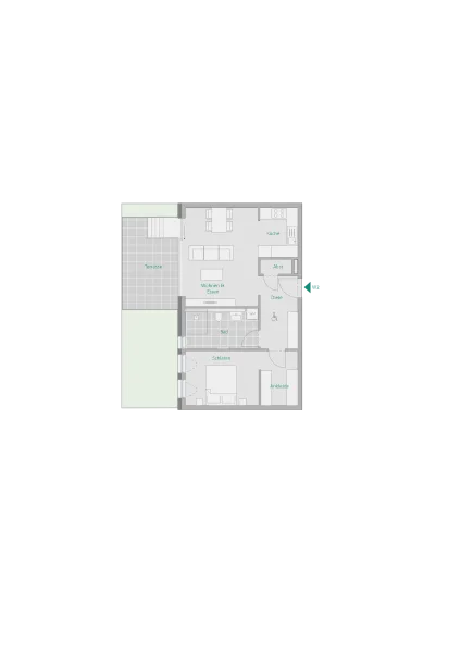 Grundriss Wohnung 2