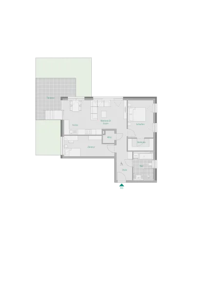 Grundriss Wohnung 3