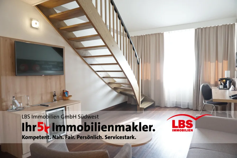 Wohnbereich - Wohnung kaufen in Herrenberg - Besonderes Invest gesucht? Moderne Suite im 4*-Hotel! 