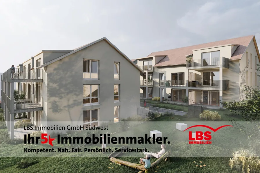 Haus 1 & 2 - Wohnung kaufen in Gomaringen - Neubautraum für jedes Alter: modern und barrierefrei!