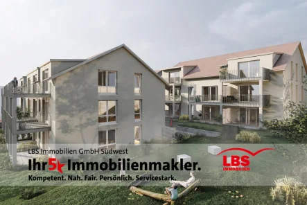 Haus 1 & 2 - Wohnung kaufen in Gomaringen - Neubautraum für jedes Alter: modern und barrierefrei!