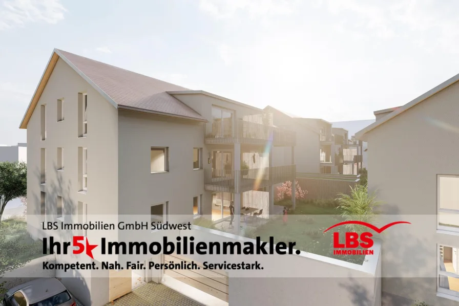 Haus 2 & 3 - Wohnung kaufen in Gomaringen - Ein Platz an der Sonne für die ganze Familie im NEUBAU!