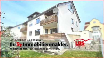 Südansicht - Haus kaufen in Immenstaad - Haus mit viel Platz und schönem See- und Bergblick vom Dachstudio