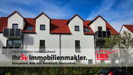 Titelbild - Wohnung kaufen in Burgau - Neubau - 3, 5 Zimmerwohnung mit viel Platz im DG