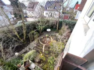 Gartenblick vom Balkon