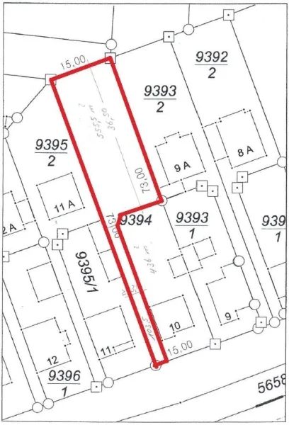 Lageplan mit Maße