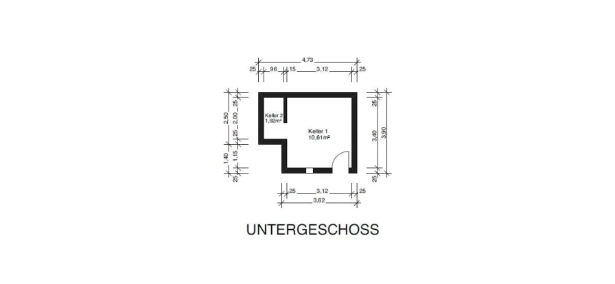 Grundriss Untergeschoss