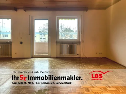 Wohnzimmer - Wohnung kaufen in Mannheim - Geräumiges Wohnen in gefragter Lage!