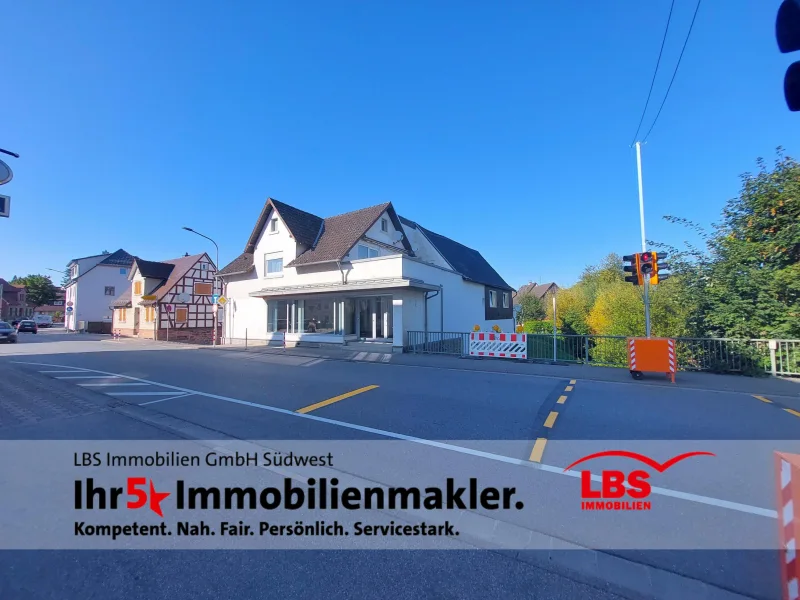 Frontansicht  - Haus kaufen in Rimbach - Wertvolles Invest!  Wohn- und Geschäftsimmobilie 