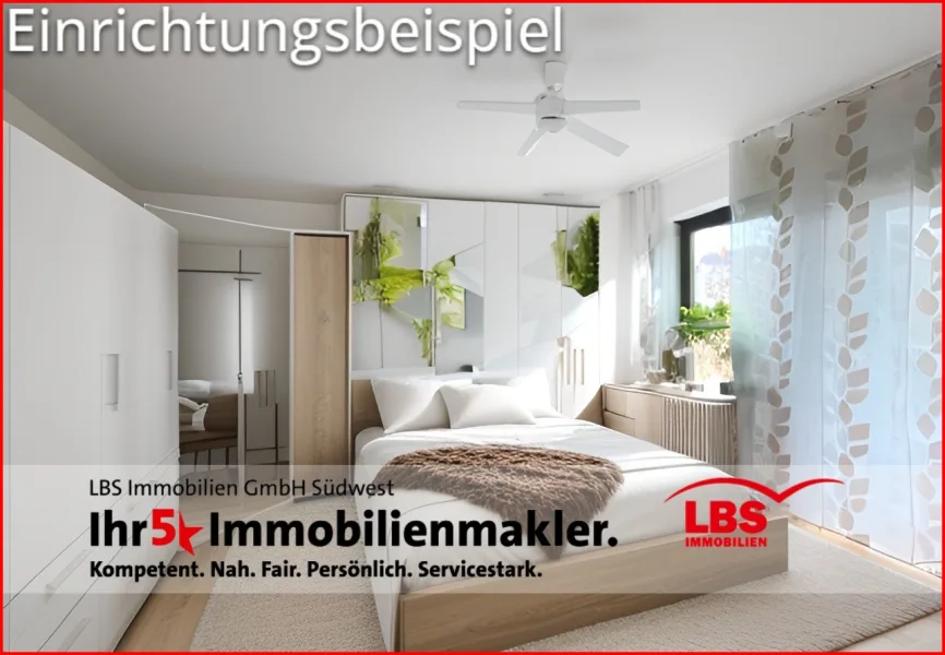 KI-Digitalbild Schlafzimmer