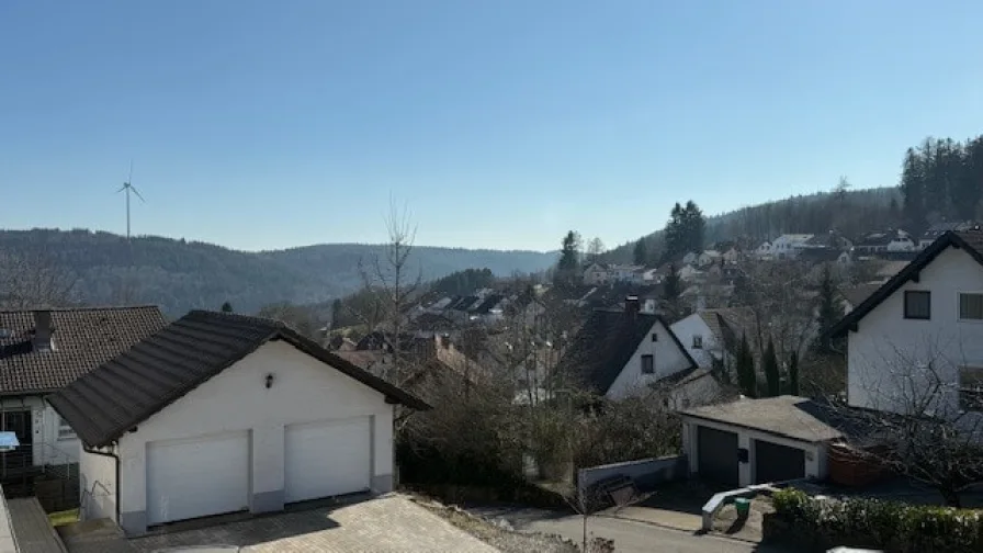 Blick vom Balkon