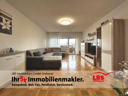 Wohnzimmer - Wohnung kaufen in Ludwigshafen - Ihre neue Wohnung zum Wohlfühlen - Modern, gepflegt & zentral