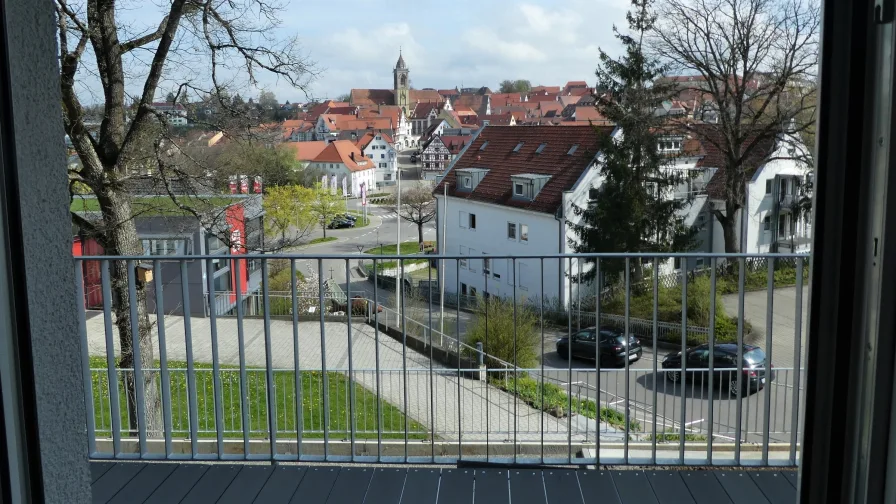 Ausblick vom Balkon