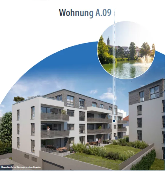 A09 - Lage - Wohnung kaufen in Pfullendorf - Kaufangebot! Exklusive 5-Zi-Wohnung, 2 Balkone!