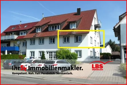 Gesamtansicht   - Wohnung kaufen in Owingen - Bodenseenähe! 4,5 Zimmer mit Sonnenbalkon - vermietet