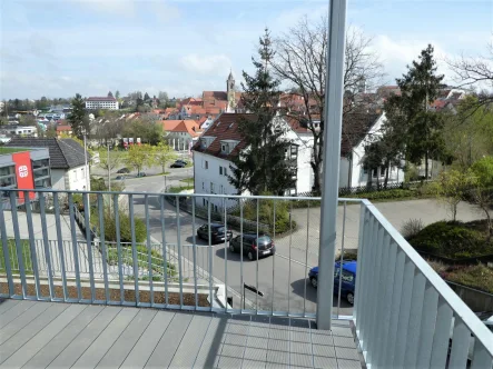 Blick auf die schöne Altstadt - Wohnung mieten in Pfullendorf - Hochwertige Penthousewohnung mit herrlichem Ausblick! Erstbezug!