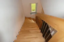 Moderne Buchenholztreppe