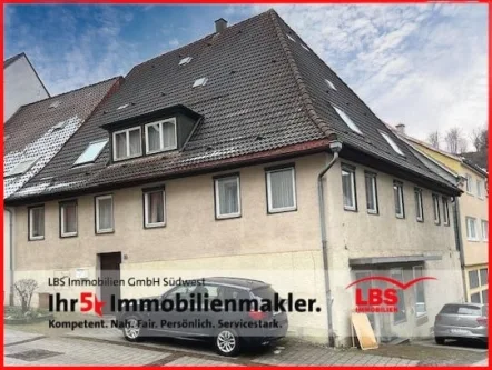 Ansicht - Haus kaufen in Sulz - Geräumiges Wohnhaus mit Ladengeschäft
