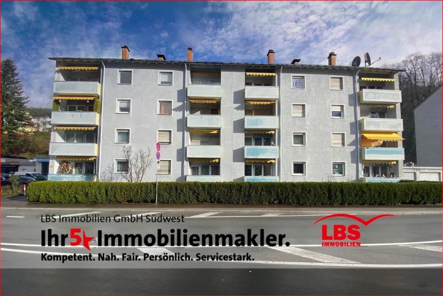 Außenansicht - Wohnung kaufen in Schramberg - 3-Zimmer Erdgeschosswohnung 