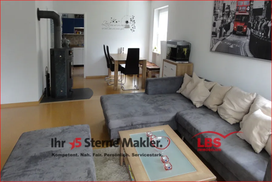 Wohnzimmer1 - Wohnung kaufen in Oberndorf -  2,5-Zimmer Erdgeschosswohnung