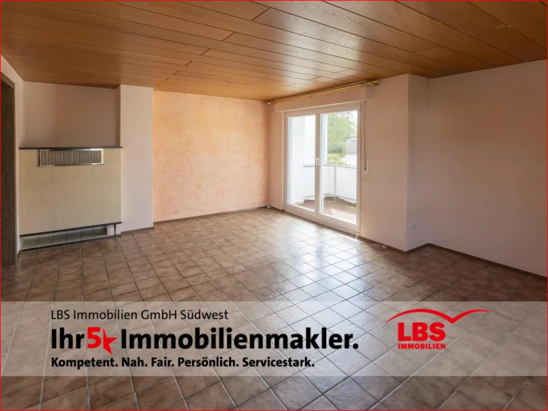 Wohnzimmer - Wohnung kaufen in Rottweil - RESERVIERT!!! Interessante 3-Zimmerwohnung in guter Wohnlage