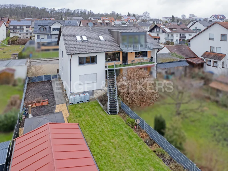 Wohnungsansicht inkl. Garten - Wohnung kaufen in Jetzendorf - Geräumige Eigentumswohnung mit Garten, Balkon und Gartenhaus