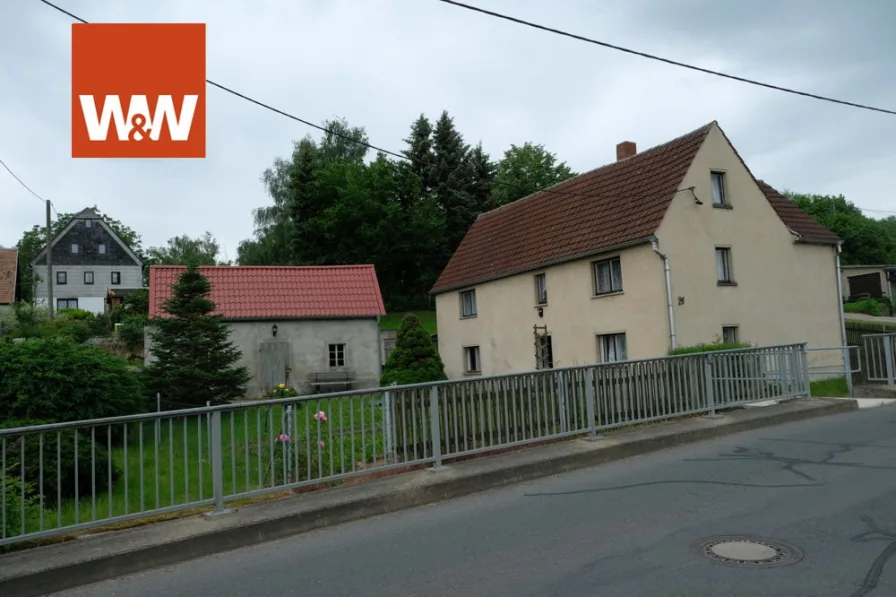 Ansicht - Haus kaufen in Striegistal OT Marbach - Gemütliches Eigenheim