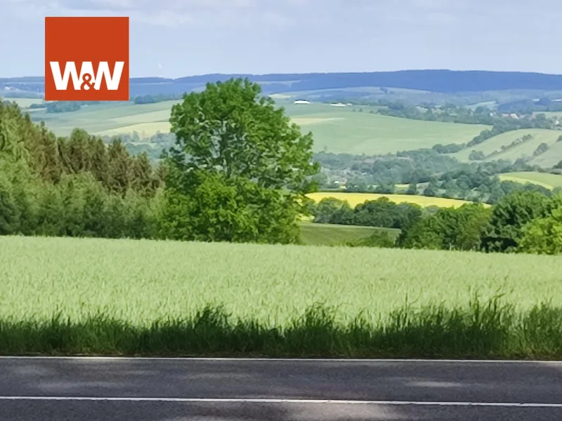 Blick von Terasse ins Erzgebirge