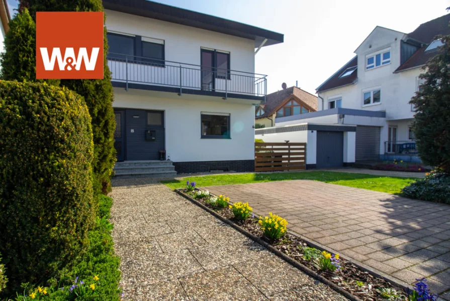 Außenansicht - Haus kaufen in Einhausen - Einfamilienhaus mit Garage und schönem Garten