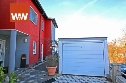 Straßenansicht Vorderhaus - Haus kaufen in Roßdorf - Einfamilienhaus mit Garage in Roßdorf *** PROVISIONSFREI für den Käufer ***