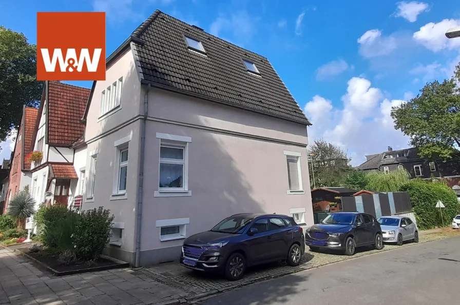 Strassenansicht - Haus kaufen in Herne (Sodingen) - Viel Haus fürs Geld - 2-Familienhaus - Mehrgenerationenhaus - Wohnfläche 143m²