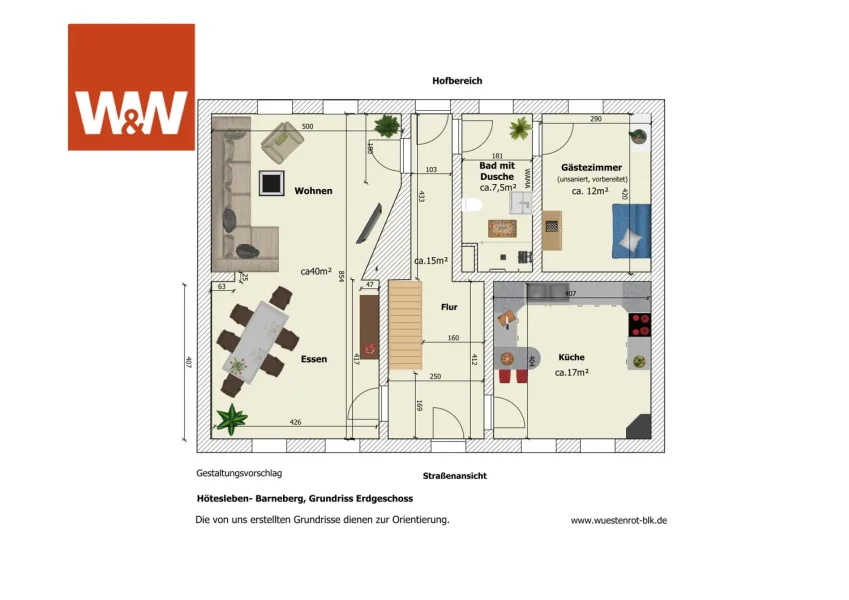 Hötensleben- Barneberg, Grundriss Erdgeschoss-1