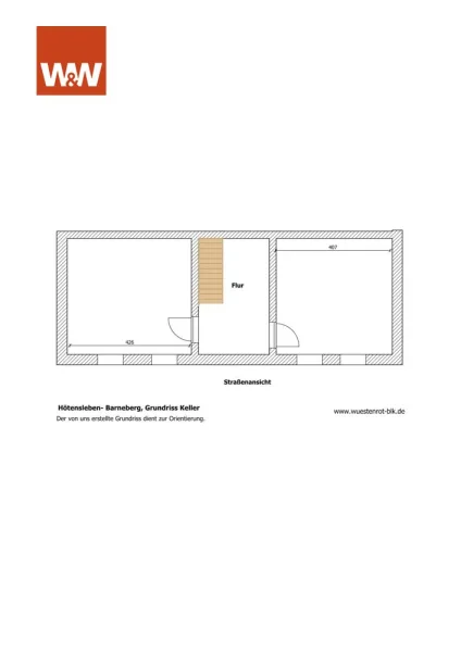 Hötensleben- Barneberg, Grundriss Keller-1