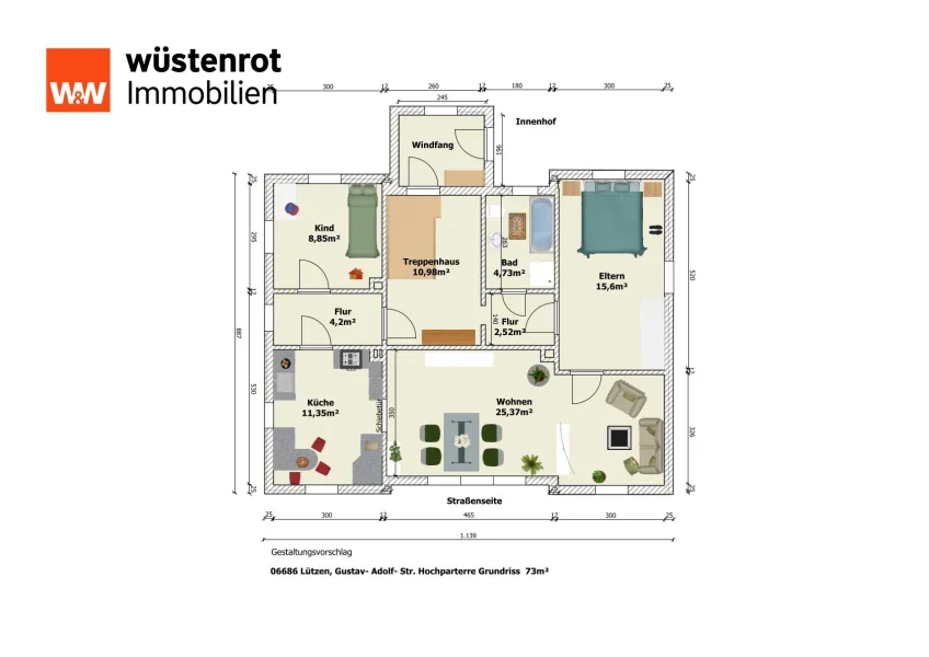 Lützen, G.-Adolf-Str. 29 Hochparterre Grundriss (2)