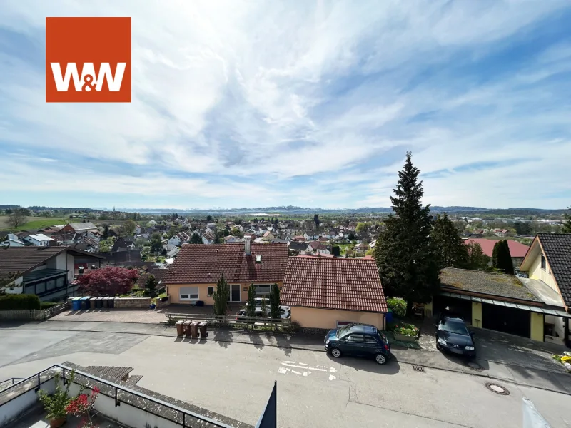 Traum-Balkon - mit Panoramablick über Salem bis zu den Alpen