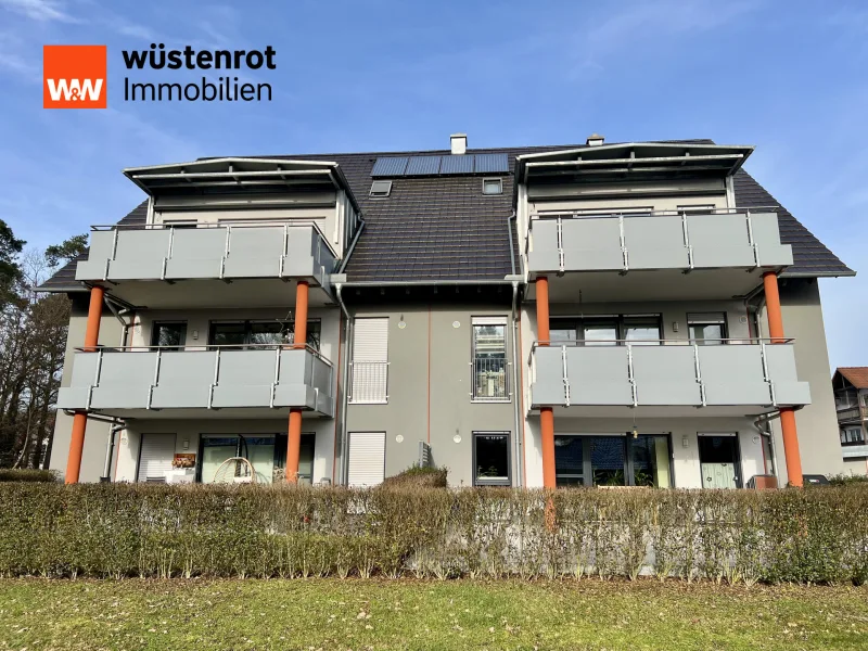 Außenansicht - Wohnung kaufen in Oberhaid - Familientraum: Moderne 4-Zimmer-Maisonette-Wohnungmit Terrasse und Doppelstellplatz