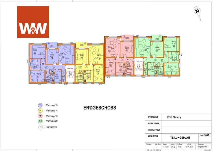 Grundrisse EG Haus 1 + 2