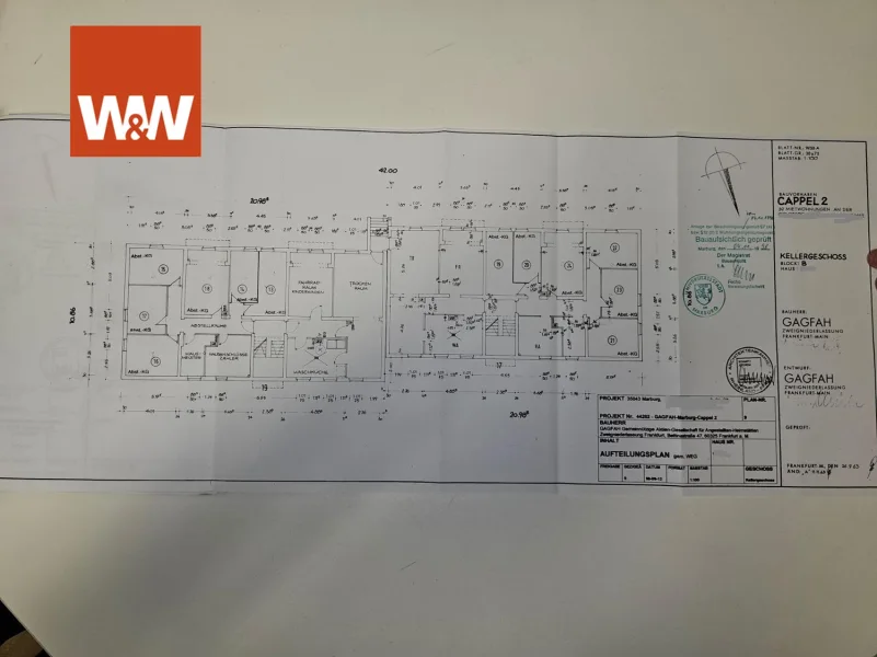 Plan KG  Haus 1 + 2