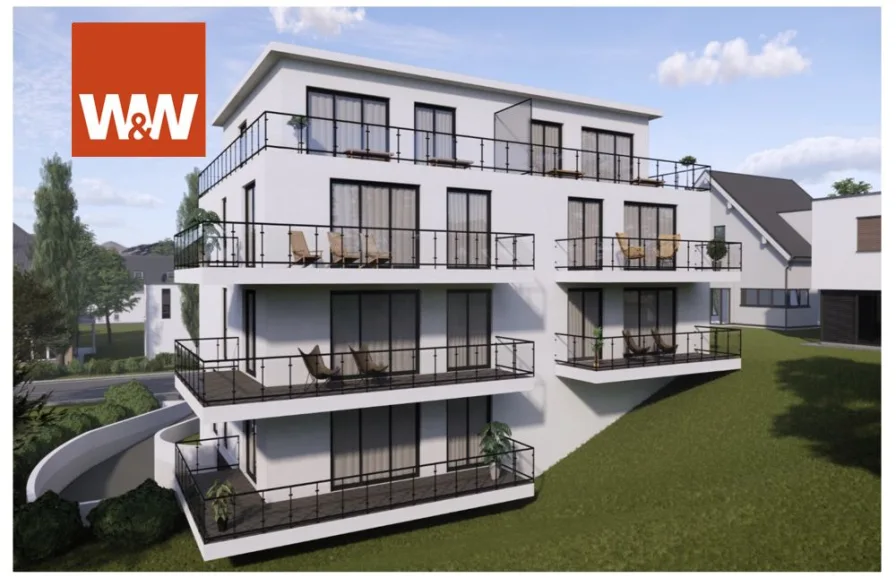 Gebäudeansicht - Wohnung kaufen in Bad Vilbel - Neubauprojekt: 7 attraktive ETW inruhiger und bevorzugter Wohnlage