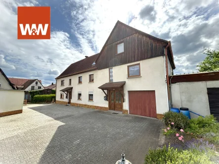 Ostansicht - Haus kaufen in Reichenschwand - "Großzügiges Wohnhaus - bestehend aus 2 DHH"995 m² großes Grundstück, in zentraler Lage - teilbar!