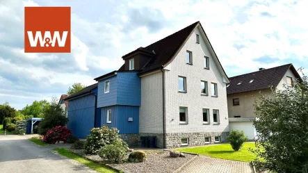 Ansicht - Haus kaufen in Kalletal - Attraktive Kapitalanlage - 4-Familienhaus in zentraler Lage von Kalletal-Hohenhausen