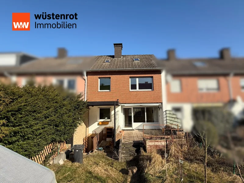 Ansicht bearbeitet - Haus kaufen in Detmold - Modernisieren, einziehen, wohlfühlen –Reihenmittelhaus in Detmold Heidenoldendorf