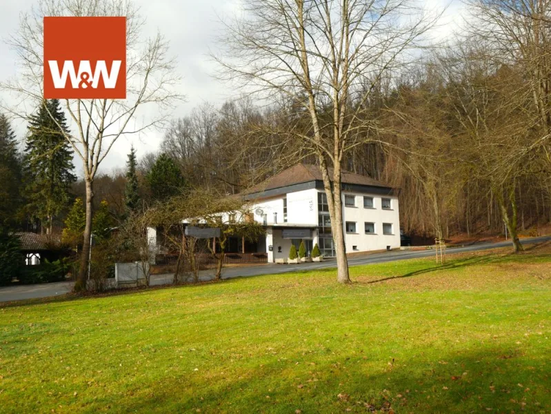 Ansicht - Haus kaufen in Grub am Forst - Wohn und Geschäftshaus mit großem Grundstück und Parkanlage