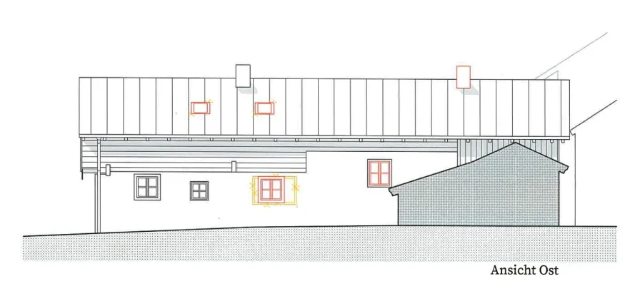 Planentwurf Neu Ansicht Ost