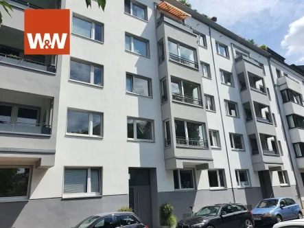 Frontansicht - Wohnung kaufen in Düsseldorf - Zwei Zimmer Gartengeschosswohnung in Zentraler Lage