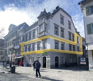 Ansicht - Büro/Praxis mieten in Ravensburg - Einzigartige Büroflächen am Marienplatz in Ravensburg