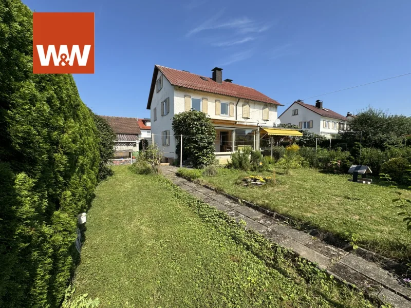 Garten - Haus kaufen in Friedrichshafen - Sonnige Doppelhaushälfte mit großem Garten